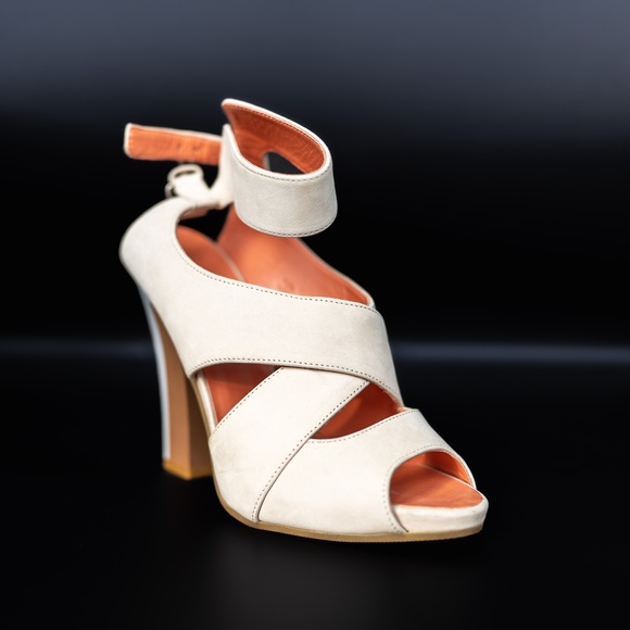 PHILOSOPHY di Lorenzo Serafini Platform Sandals White Size: EU 38.5 /US 8.5 - Picture 1 of 9